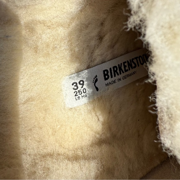 Birkenstock Boston Big Buckle Shearling - Teddy‎ Eggshell 39 EU, 8 US Women’s - Picture 6 of 12